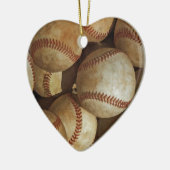 Trendy Baseball Artwork Keramik Ornament (Links)