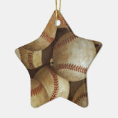 Trendy Baseball Artwork Keramik Ornament (Links)