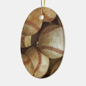 Trendy Baseball Artwork Keramik Ornament (Links)
