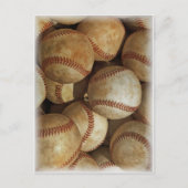 Trendy Baseball Artwork Postkarte (Vorderseite)
