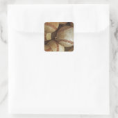 Trendy Baseball Artwork Quadratischer Aufkleber (Tasche)