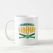 Trendy BASEBALL MAMA Graphics Personalisiert Gift Kaffeetasse (Links)