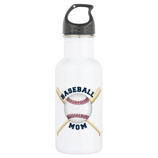 Trendy Baseball Mom Trinkflasche (Vorderseite)