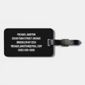 Trendy Basketball Fügen Sie Ihren Namen Personalis Gepäckanhänger (Rückseite horizontal)