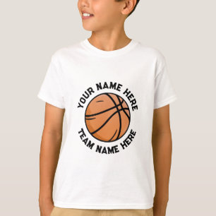 Trendy Basketball Fügen Sie Ihren Namen Personalis T-Shirt