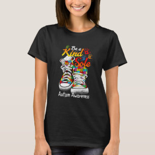 Trendy be a kind Sole Puzzle Shoes Autismus Awaren T-Shirt
