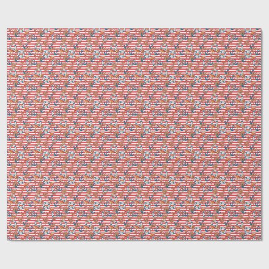 Trendy Beach Pattern Geschenkpapier (Flach)
