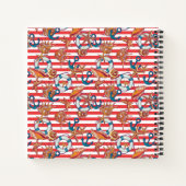 Trendy Beach Pattern Notizblock (Rückseite)