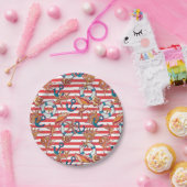 Trendy Beach Pattern Pappteller (Party)