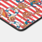 Trendy Beach Pattern Schreibtischunterlage (Ecke)