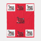 Trendy Beautiful Red Valentine's Blanket. Fleecedecke (Vorderseite)