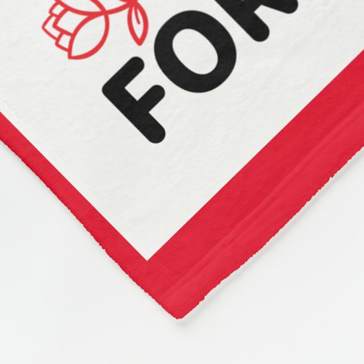 Trendy Beautiful Red Valentine's Blanket. Fleecedecke (Ecke)