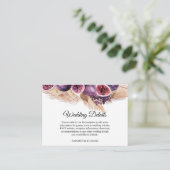 Trendy Beauty Lila Figs & Pampas Begleitkarte (Stehend Vorderseite)