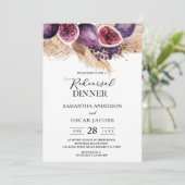 Trendy Beauty Lila Figs & Pampas Einladung (Stehend Vorderseite)