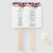 Trendy Beauty Lila Figs & Pampas Fächer (Vorne und Hinten)