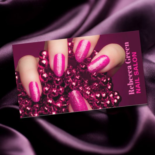 Trendy Beauty Manicurist Nagelnail Salon Visitenkarte