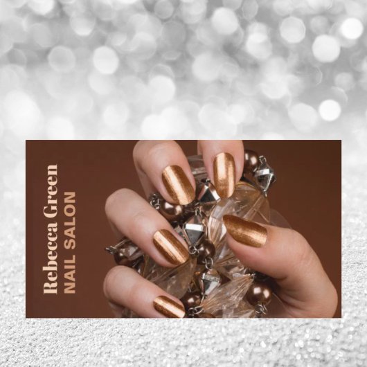 Trendy Beauty Manicurist Nagelnail Salon Visitenkarte
