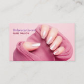 Trendy Beauty Manicurist Nagelnail Salon Visitenkarte (Vorderseite)