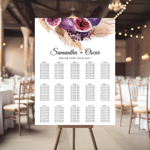 Trendy Beauty Violette Feigen & Pampasgras Poster