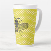 Trendy BEE Yellow Punkt Muster Geschenkdekor NEU Milchtasse (Rechte Ecke)