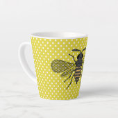 Trendy BEE Yellow Punkt Muster Geschenkdekor NEU Milchtasse (Linke Ecke)