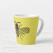 Trendy BEE Yellow Punkt Muster Geschenkdekor NEU Milchtasse (Rechte Ecke)