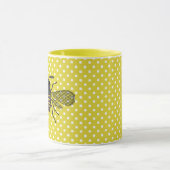 Trendy BEE Yellow Punkt Muster Geschenkdekor NEU Tasse (Zentrum)
