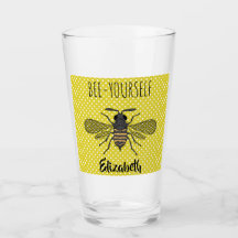 Trendy BEE YOURSELF Yellow Punkt DECOR