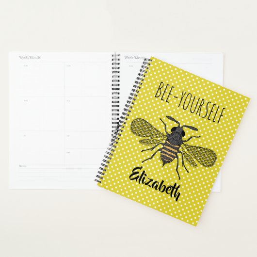 Trendy BEE YOURSELF Yellow Punkt DECOR Planer (Anzeige)