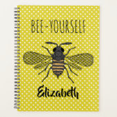 Trendy BEE YOURSELF Yellow Punkt DECOR Planer (Vorderseite)