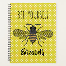Trendy BEE YOURSELF Yellow Punkt DECOR