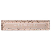 Trendy Beige Name mit Terracotta Boho Brown