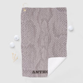 Trendy Beige Snakeskin Golf Handtuch (Insitu)