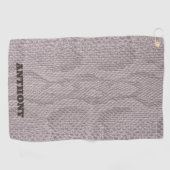 Trendy Beige Snakeskin Golf Handtuch (Horizontal)