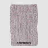 Trendy Beige Snakeskin Golf Handtuch (Vorderseite)