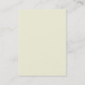 Trendy Beige Vertical Red Monogram Business Card Visitenkarte (Rückseite)
