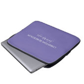 Trendy Beruflich Chic Periwinkle Color Modern Laptopschutzhülle (Vorne Knopf)