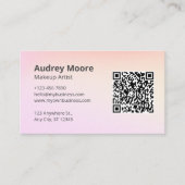 Trendy Beruflich Freelance Makeup Artist Visitenkarte (Vorderseite)