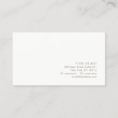 Trendy Beruflich Gold Geometric Visitenkarte (Rückseite)