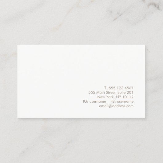 Trendy Beruflich Gold Geometric Visitenkarte (Rückseite)