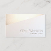 Trendy Beruflich Gold Geometric Visitenkarte (Vorderseite)