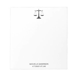 Trendy Beruflich Lawyer Attorney Notizblock