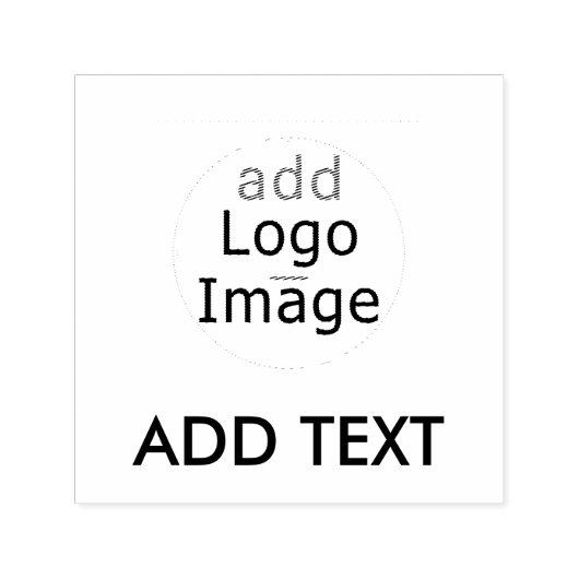 Trendy Beruflich Modern Custom Brand Promo Permastempel (Design)