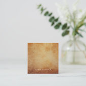 Trendy Beruflich Moderne Perle fertig Luxus Quadratische Visitenkarte (Stehend Vorderseite)