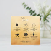 Trendy Beruflich Orange Terracotta Candle Care Dankeskarte (Stehend Vorderseite)