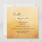 Trendy Beruflich Orange Terracotta Candle Care Dankeskarte (Rückseite)