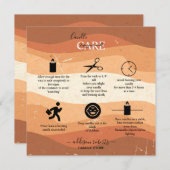 Trendy Beruflich Orange Terracotta Candle Care Dankeskarte (Vorne/Hinten)