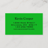 Trendy & Beruflich Visitenkarte (Rückseite)