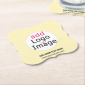 Trendy berufliche Logo Light Vanille Untersetzer (angewinkelt)