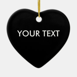 Trendy Berufliche Markenbezeichnung Black Heart Keramik Ornament